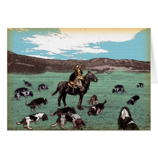 Basset Round-up ~ Beecher Cards (Front Horizontal)