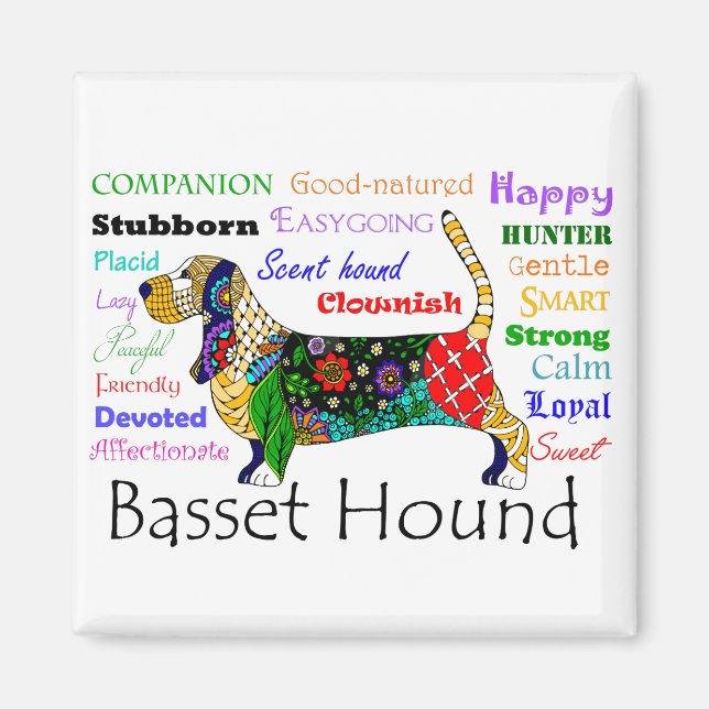 Basset Traits Magnet (Front)