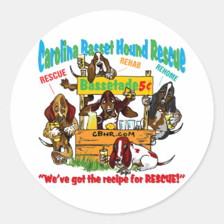 Bassetade Stand Classic Round Sticker