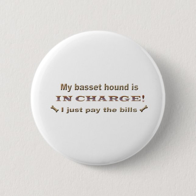 bassethound button (Front)
