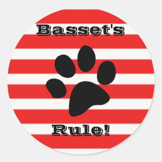 Basset's Rule Sticker (Front)