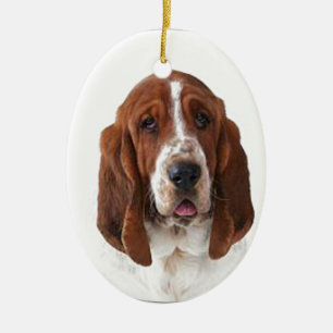 "Bassett Hound" Ceramic Ornament