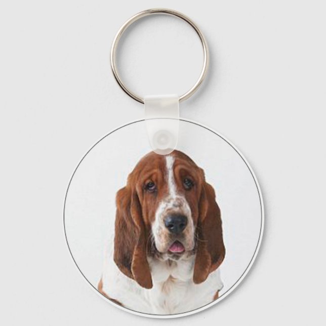 "Bassett Hound" Keychain (Front)