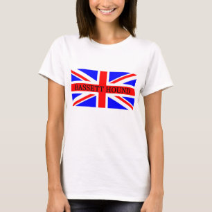 bassett hound name on flag T-Shirt