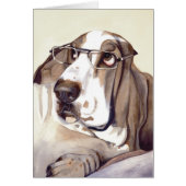 Bassett Hound Painted in Watercolour (Front)