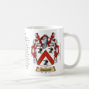 Bassett, the Origin, the Meaning and the Crest Coffee Mug