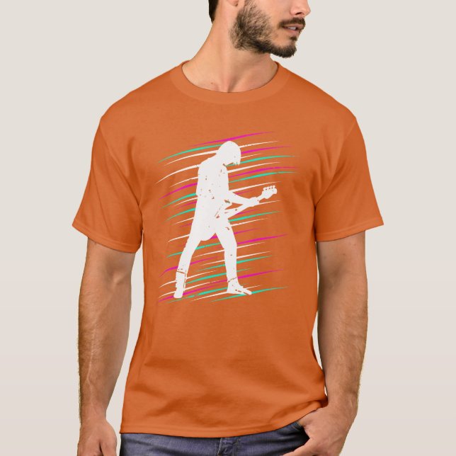 Bassist Bass Guitar Musical Instrument Band Rock f T-Shirt (Front)