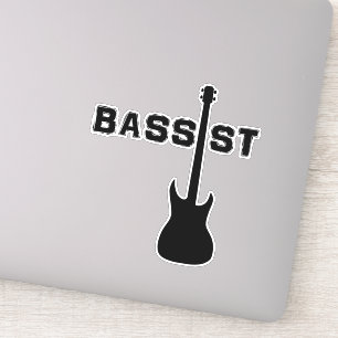 Bassist Bass Player Sticker