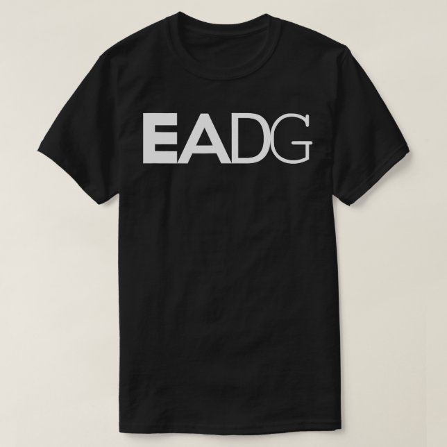 Bassist Bass Player Strings EADG  T-Shirt (Design Front)