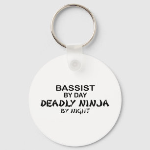 Bassist Deadly Ninja by Night Keychain