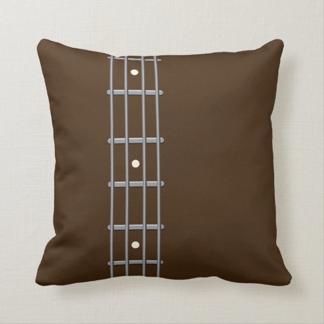 Bassist Gift Home Decor Pillow for Bass Player