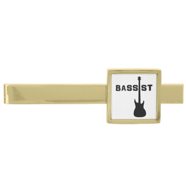 Bassist Gold Finish Tie Bar (Front)