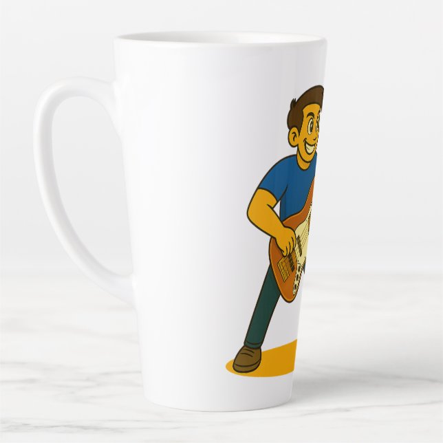 Bassist on Coffee cup (Left)