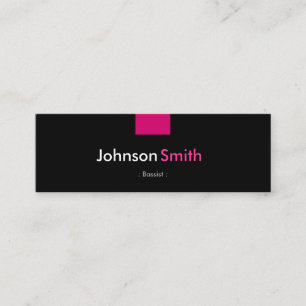 Bassist - Rose Pink Compact Mini Business Card