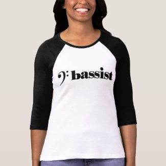 Bassist with bass clef T-Shirt