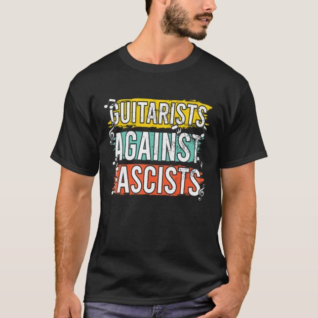 Bassists Against Racists Punk Bass Players Anti ra T-Shirt (Front)