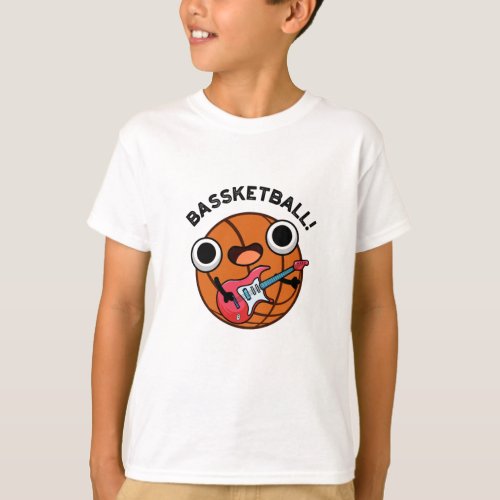 Bassketball Funny Basketball Music Pun  T_Shirt