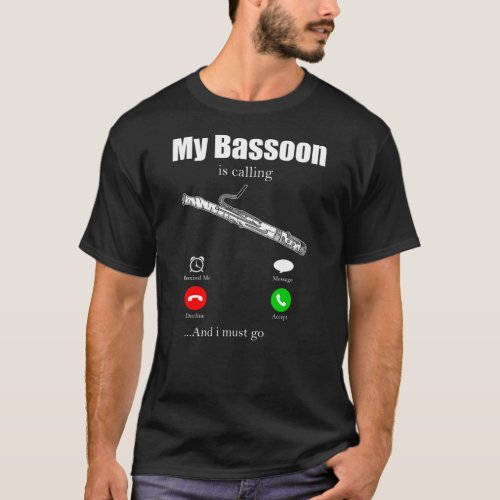 Bassoon Bassoon Orchestra Musical Instrument Oboe  T_Shirt