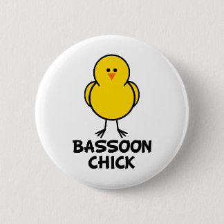 Bassoon Chick Pinback Button