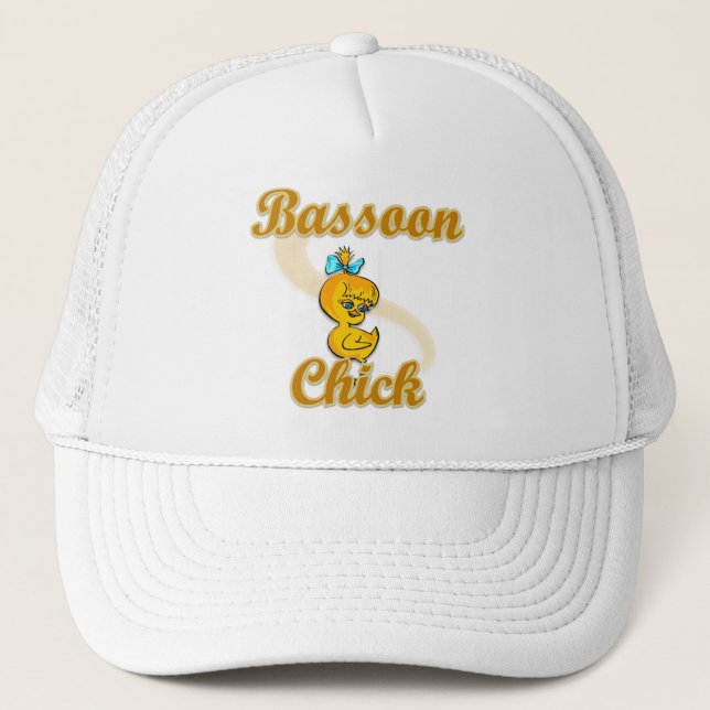 Bassoon Chick Trucker Hat (Front)