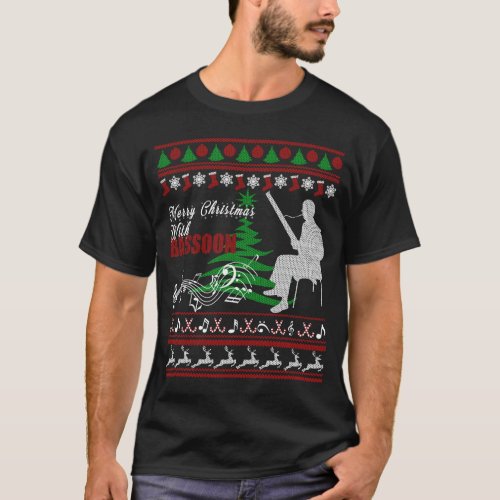 Bassoon Christmas Clothing T_Shirt