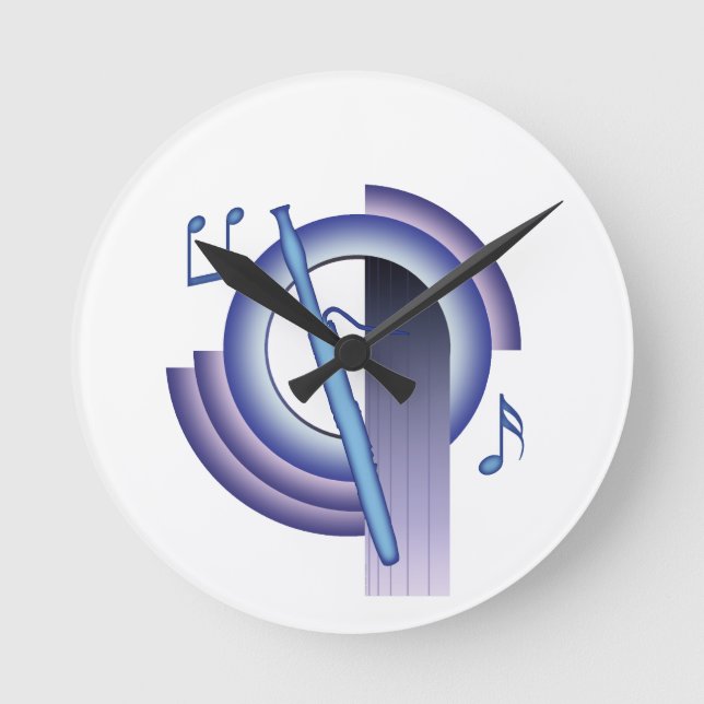 Bassoon Deco2 Round Clock (Front)