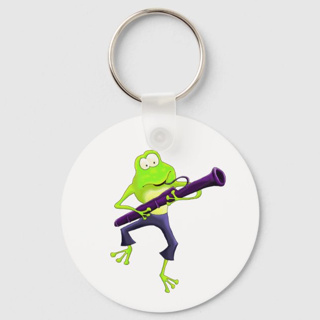 Bassoon Frog Keychain (Front)
