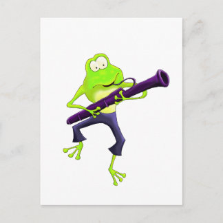 Bassoon Frog Postcard
