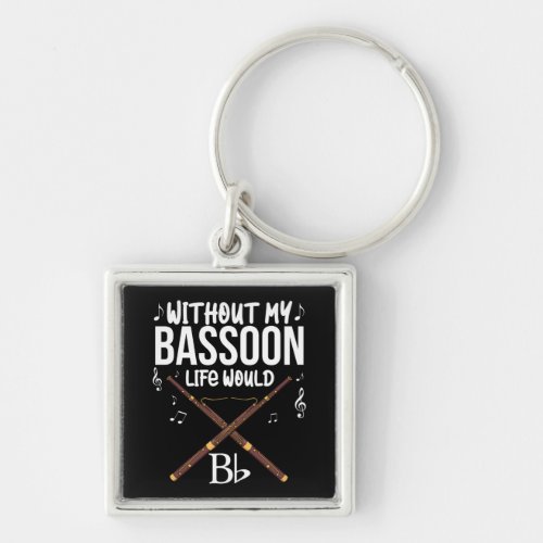 Bassoon Gift Men Band Player Jazz Music Bassoonist Keychain
