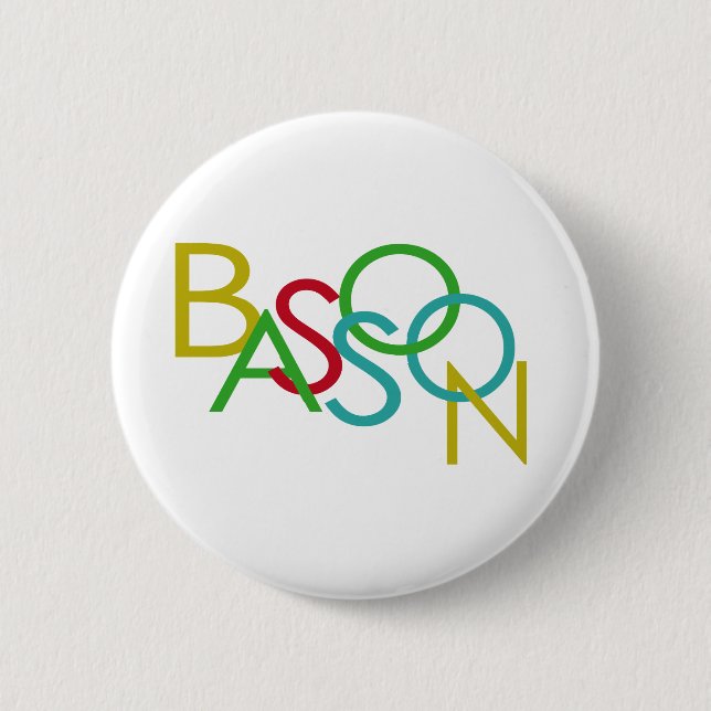 BASSOON letters Button (Front)