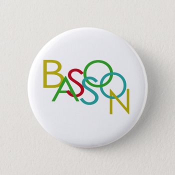 Bassoon Letters Button by hamitup at Zazzle