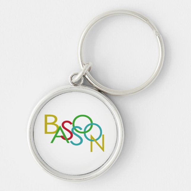 BASSOON Letters Keychain (Front)
