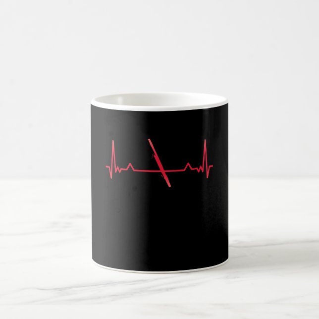 Bassoon Music Heartbeat Funny Xmas Gift Coffee Mug (Center)