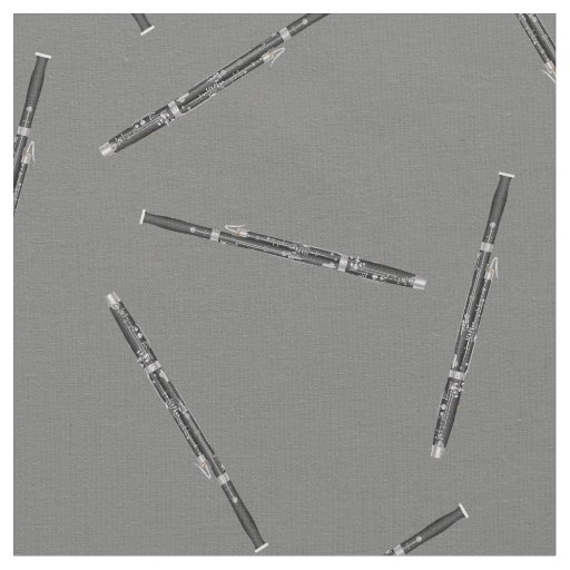 Bassoon Music Musician Room Decor Grey Fabric