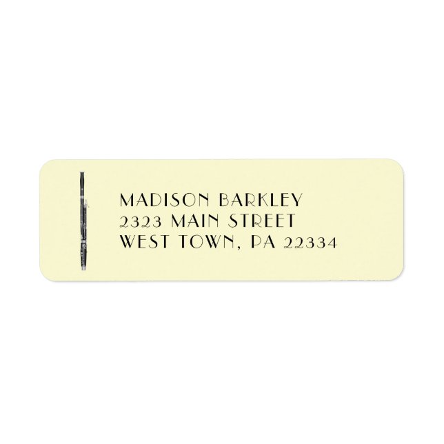 Bassoon Music Teacher Label (Front)