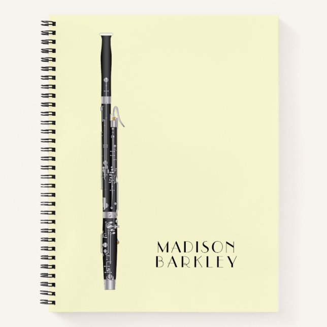 Bassoon Music Teacher Notebook (Front)