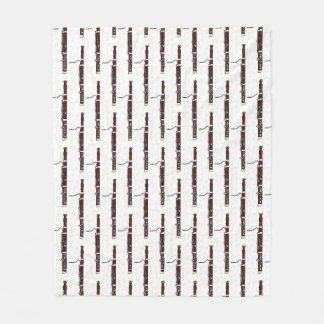 Bassoon Musical Notes Bassoonist Woodwind Musician Fleece Blanket