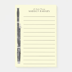 Bassoon Musician Music Teacher Woodwind Post-it Notes