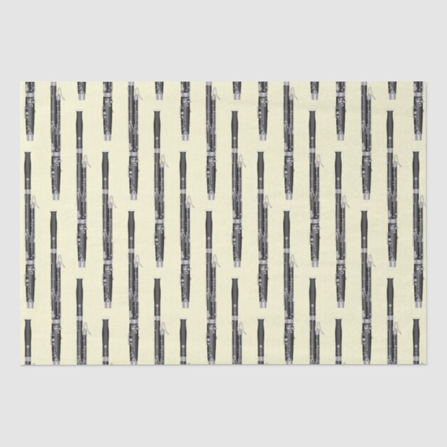 Bassoon Musician Music Teacher Woodwind Tissue Paper (Front)