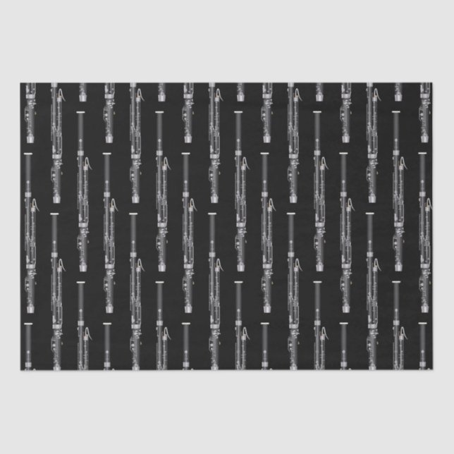 Bassoon Musician Music Teacher Woodwind Tissue Paper (Front)
