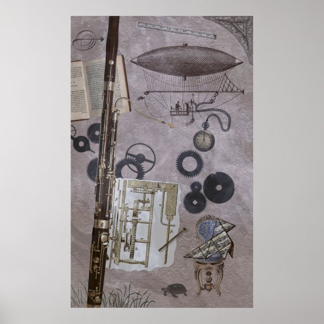 Bassoon or Later Steampunk Carnival Poster (Front)