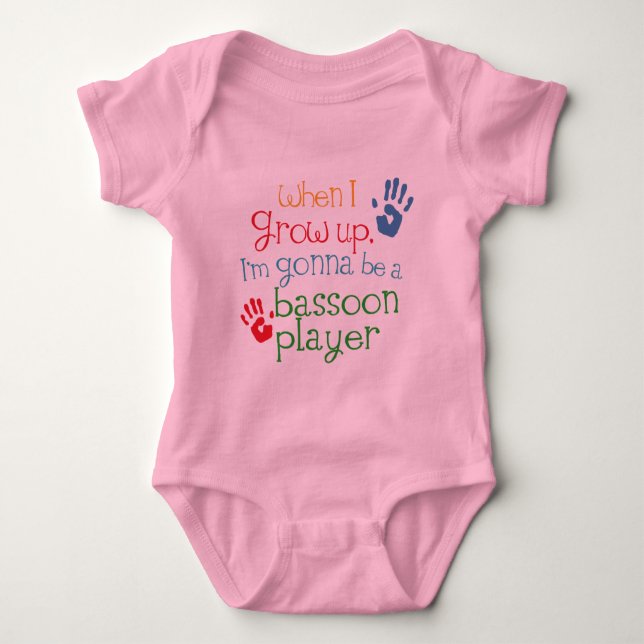 Bassoon Player (Future) Child Baby Bodysuit (Front)