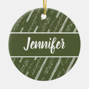 Bassoon Player Musician Gift Custom Personalized Ceramic Ornament