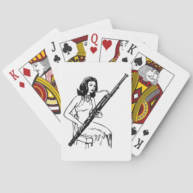 Bassoon Player Poker Cards (Back)