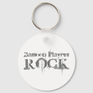 Bassoon Players Rock Keychain