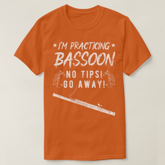 Bassoon Reed for Bassoonist T-Shirt (Design Front)