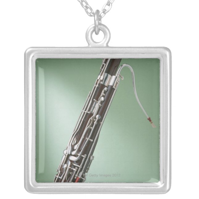 Bassoon Silver Plated Necklace (Front)