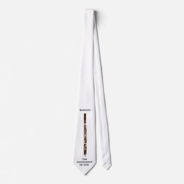 Bassoon- The Instrument of God. Neck Tie (Front)