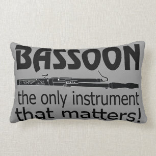 Bassoon The Only Instrument That Matters Music Gif Lumbar Pillow