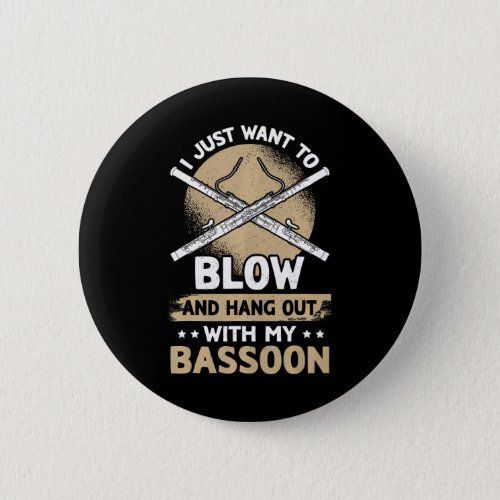 Bassoonist Bassoon Player Button